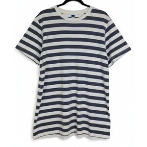 Old Navy womens 2x tshirt dress gray white stripe